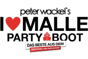 I love Malle Party Boot Grafik