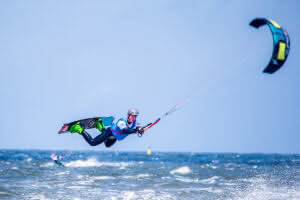 Kitesurfer beim "White-Sands-Festival" auf Norderney