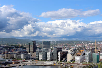 Blick auf die Stadt Oslo