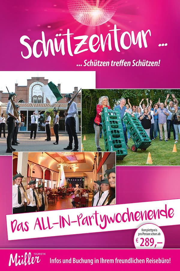 Plakat Schützentour All-In-Partywochenende