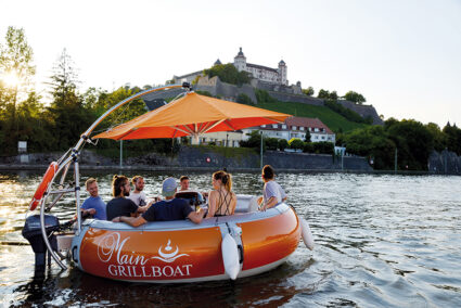 BBQ-Donut auf dem Main in Würzburg